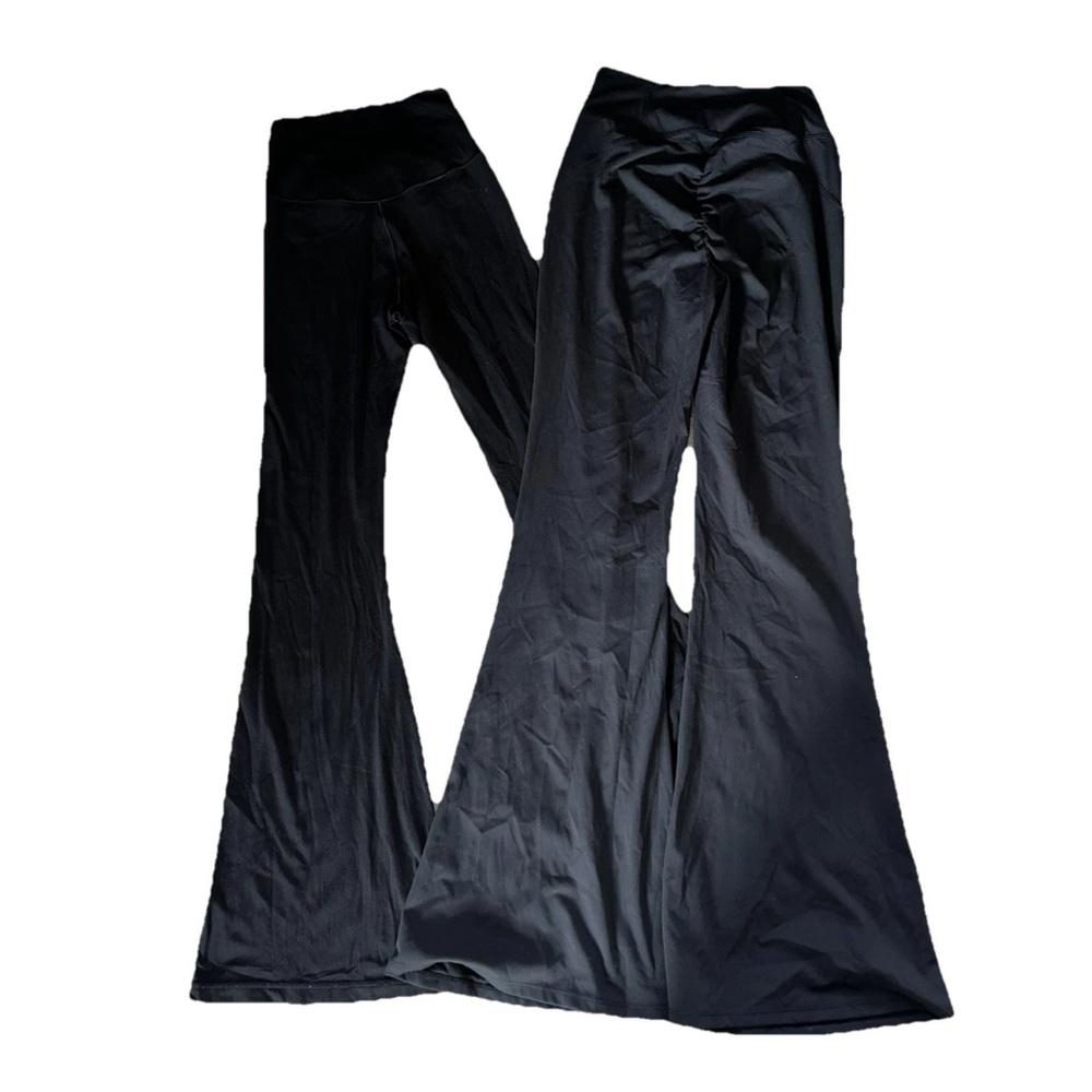 Aerie Offline Flare Leggings and non branded scrunch butt leggings size s black